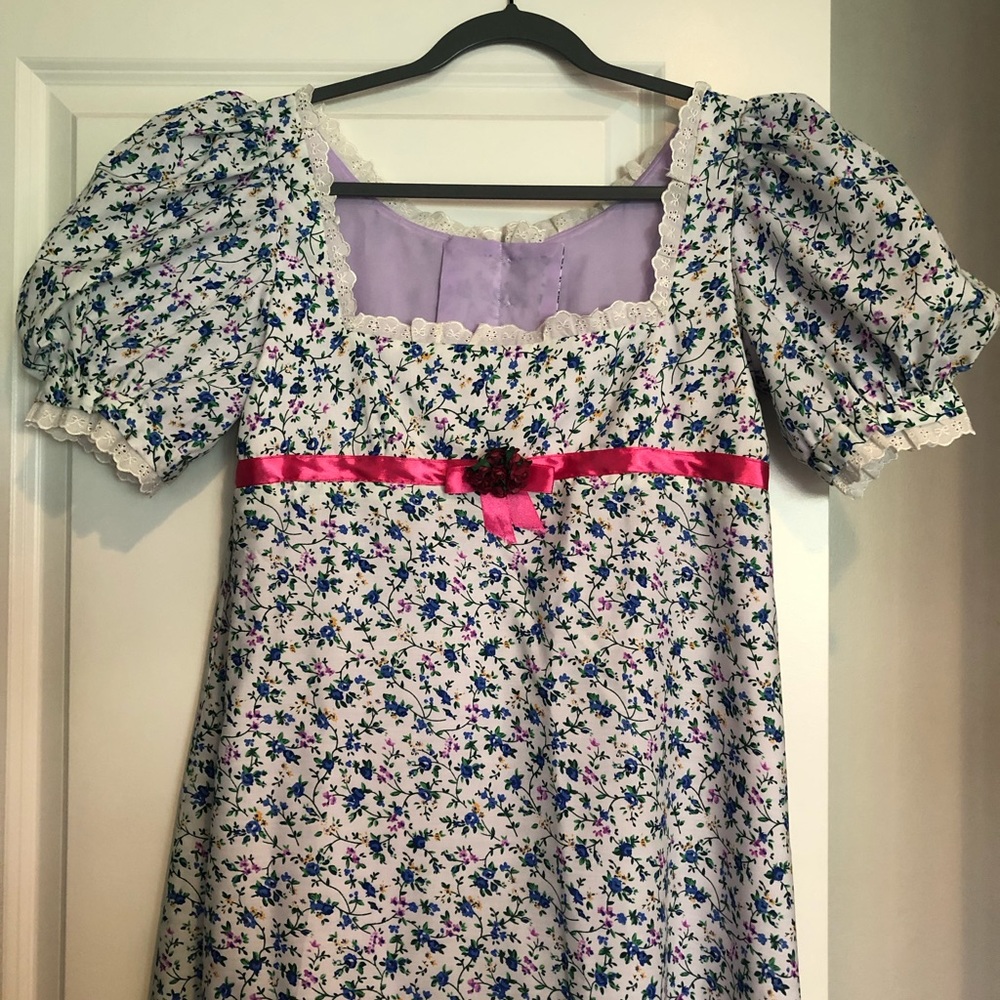 Dress - Bridgerton Regency Era Jane Austen style. Handmade by a woman in the UK.